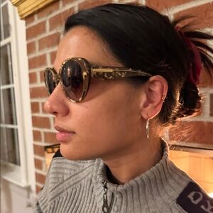 Dolce & Gabbana Black and Gold Sunglasses